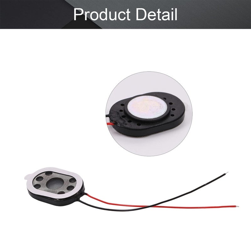 Fielect 2Pcs DIY Magnetic Speaker 1W 8 Ohm 20 x 14 x 3mmï¼ˆL x W x Hï¼‰ Oval Shape Replacement Loudspeaker - Image 4